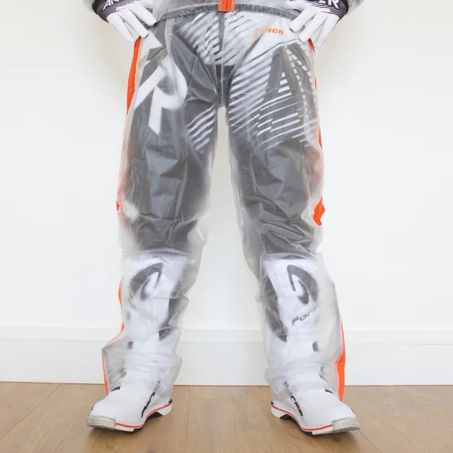 Apico Clear Rain Pant Clear/florescent Orange