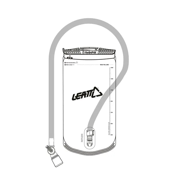 Hydration Bladder 1.5L Vertical Bag With Tube And Bite Valve For Adventure Jacket