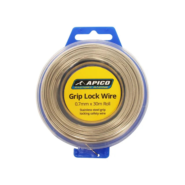 Grip Lock Wire - 0.7MM X 30M Roll - Blue Apico Casing