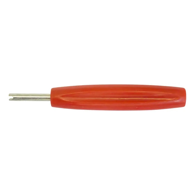Tyre Valve Key Tool Screwdriver Type Long Red