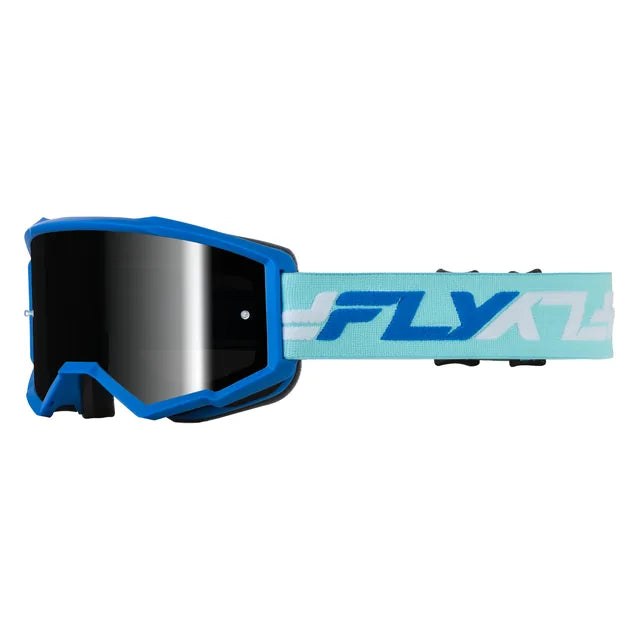 Zone Goggle (Blue/White), with Black Mirror/Smoke Lens